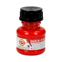 Tusz kreślarski czerwony 20g KIN