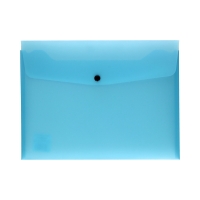 Teczka kopertowa A4 niebieska/przeź PP Biurfol