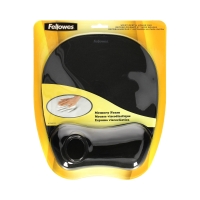 Podkładka pod mysz i nadgarstek czarna Memory Fellowes 9176501