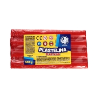 Plastelina 500g czerwona Astra
