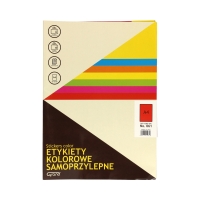 Etykiety uniwersalne A4 czerwone Grand - 25ark.