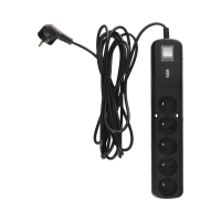 Listwa zasilająca 5g 5m czarna Lestar LV530W