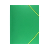 Teczka gumka A4 zielona PP D'Rect 009085