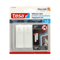 Gwóźdź samoprzylepny na tapety biały do 1kg Tesa - 2szt.