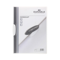 Skoroszyt zaciskowy A4/30k biały Swingclip