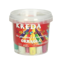 Kreda kolorowa  21szt. w pojemniku Marbor