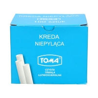Kreda biała niepyląca 100 szt. w opak. Toma