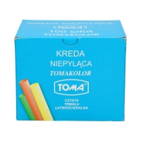 Kreda kolorowa szkolna niepyląca Toma 100 szt. w opak.