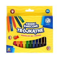 Kredki świecowe 12kol trójkątne Astra 316118001