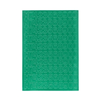 Cyfry samoprzylepne 20mm zielone