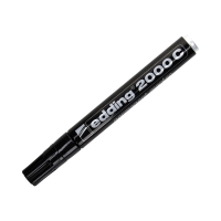 Marker permanentny 1.5-3.0mm czarny okrągły Edding 2000