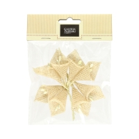 Kwiaty płócienne bukiecik Kalia beżowe (8)