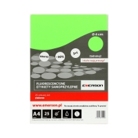 Etykiety uniwersalne kółka fi4cm zielone Emerson - 25ark. w opak.