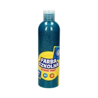 Farba szkolna brokatowa turkus 250ml Astra