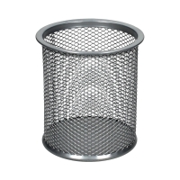 Kubek okrągły siatka duży srebrny B802A Net