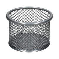 Kubek okrągły siatka średni srebrny B80205 Net