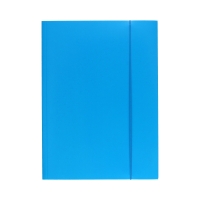 Teczka gumka A4+ fluo niebieska Interdruk