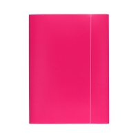 Teczka gumka A4+ fluo różowa Interdruk