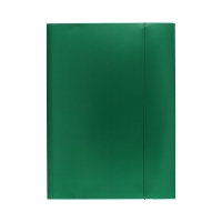 Teczka gumka A4 zielona lakierowana Interdruk