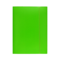 Teczka gumka A4+ fluo zielona Interdruk