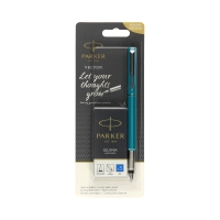 Pióro wieczne Parker Vector turkusowe + naboje Parker blister