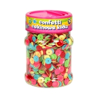 Confetti cekinowe kółka 100g mix kolorów Astra 335116003