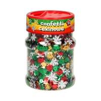Confetti cekinowe kółka 100g mix świąteczny Astra 335116004