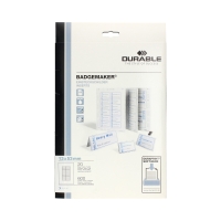 Wkłady do identyfikatorów 13x53 Smart Clip białe Durable