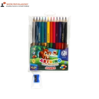 Kredki ołówkowe 12/24kol dwustronne Jumbo Astra 312116003