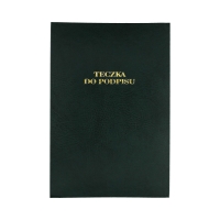 Książka podpis 12k zielona harmonijkowa Barbara