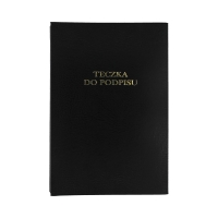 Książka podpis 20k czarna harmonijkowa Barbara