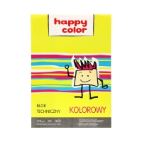 Blok techniczny A3/10 kolor 170g Happy Color