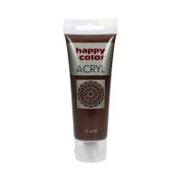 Farba akrylowa 75ml ciemnobrązowa Happy Color