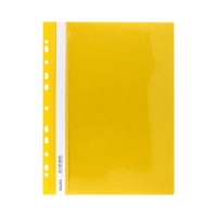 Skoroszyt sztywny/perfora A4/PCV żółty Biurfol SH-01