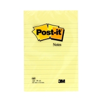 Karteczki samoprzylepne 102x152 żółte linia P-it