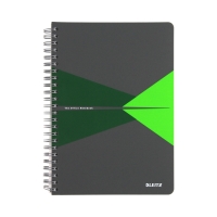 Kołonotatnik A5/90 kratka zielony Office PP Leitz