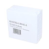 Karteczki 85x85x4cm biała klejona