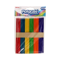 Patyczki drewniane 14cm kolorowe Brewis
