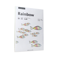 Papier ksero A4 80g mix kolorów pastelowych Rainbow (100)