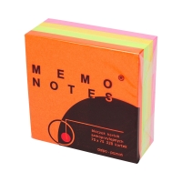 Karteczki samoprzylepne 75x75/320 fluo/kol Dalpo