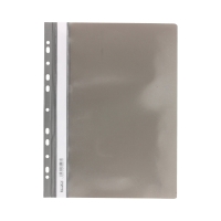 Skoroszyt sztywny/perfora A4/PCV szary Biurfol SH-01