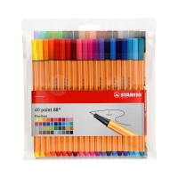 Cienkopisy 0.4mm 40kol Point 8840-1