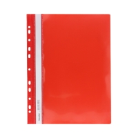 Skoroszyt sztywny/perfora A4/PCV czerwony Biurfol SH-01