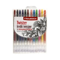 Kredki świecowe 12kol Twister Heykka