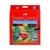 Kredki akwarelowe 48kol + pędzelek Faber Castell