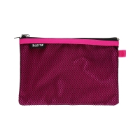 Saszetka z dwoma przegródkami duża rózowa Leitz WOW