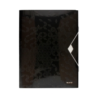 Teczka gumka A4 czarna 30mm Wow Leitz