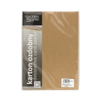 Karton wizytówkowy A4 230g Kraft ciembeżowy (20)
