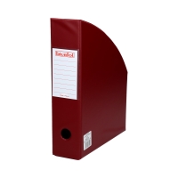 Pojemnik czasopisma 70mm bordowy PCV Biurfol