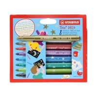 Flamastry 8kol Trio Deco Stabilo 377/8